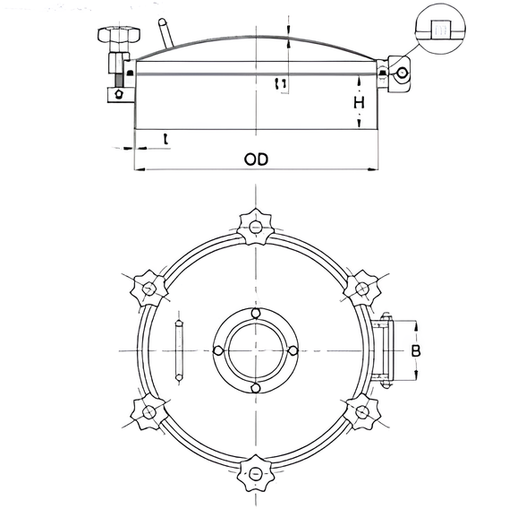 Pressure Type Round Tank