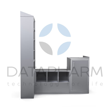 Sanitary Airlock with Transition Bench, Sink, and Extension Rack