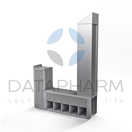 Sanitary Airlock with Transition Bench, Sink, and Rack
