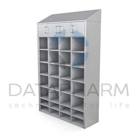Multi-Compartment Storage Cabinet
