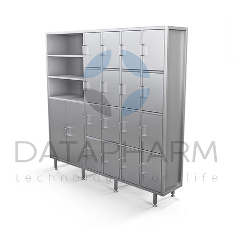 Stainless Steel Locker with Compartments