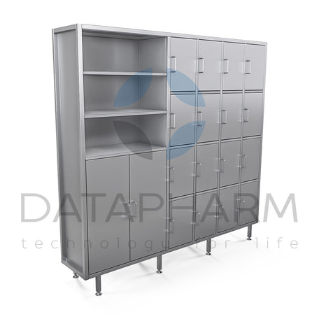 Stainless Steel Locker with Compartments