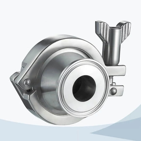 Stainless Steel Food Processing Clamped Middle-Clamp NRV Check Valve to DIN standard