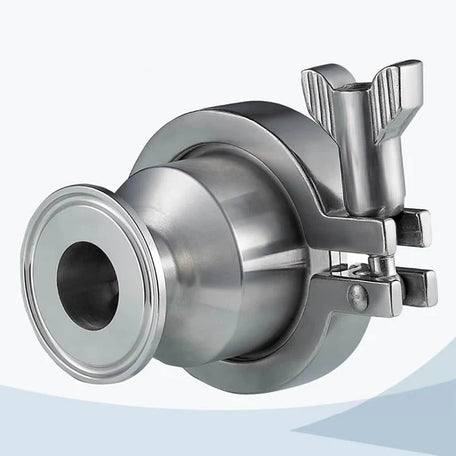 Stainless Steel Food Processing Clamped Middle-Clamp NRV Check Valve to DIN standard