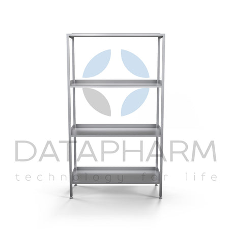 Stainless Steel Storage Rack with Three-Sided Guards