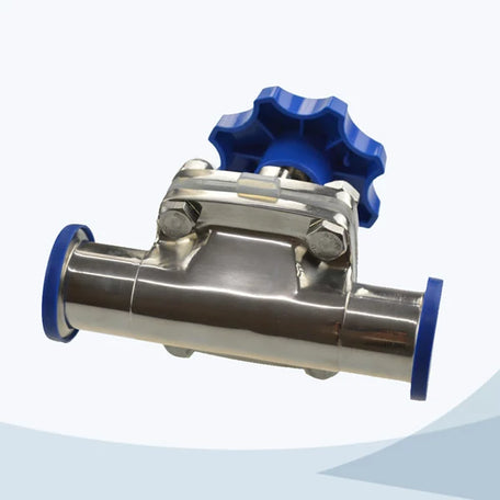 SS manual clamped diaphragm valve for food