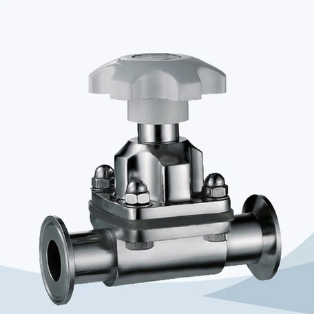 SS manual clamped diaphragm valve for food