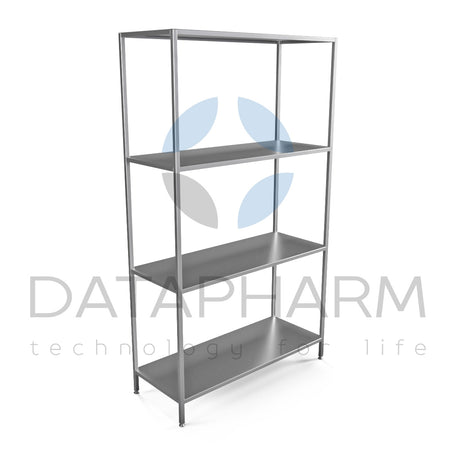 Stationary Shelving Unit with Four Tiers