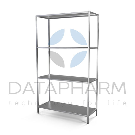 Stationary Shelving Unit with Four Tiers