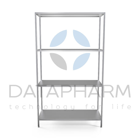 Stationary Shelving Unit with Four Tiers
