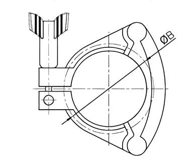Grade 13MHHS three segment clamp