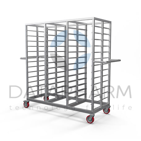 Trzysekcyjny wózek do kaset 