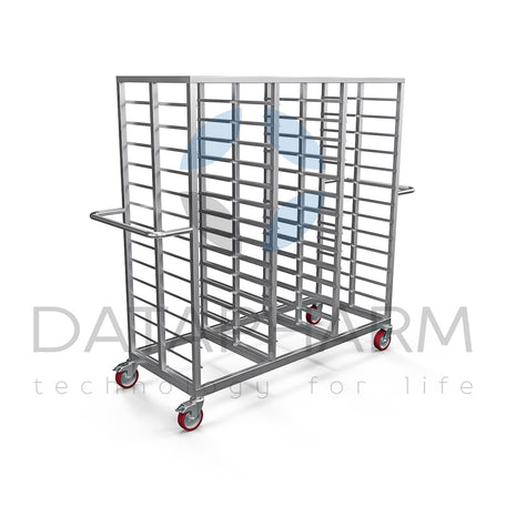 Trzysekcyjny wózek do kaset 