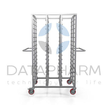 Trzysekcyjny wózek do kaset 