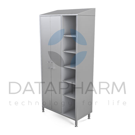 Three-Section Stainless Steel Cabinet