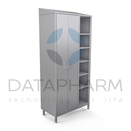 Three-Section Stainless Steel Cabinet