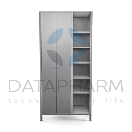 Three-Section Stainless Steel Cabinet