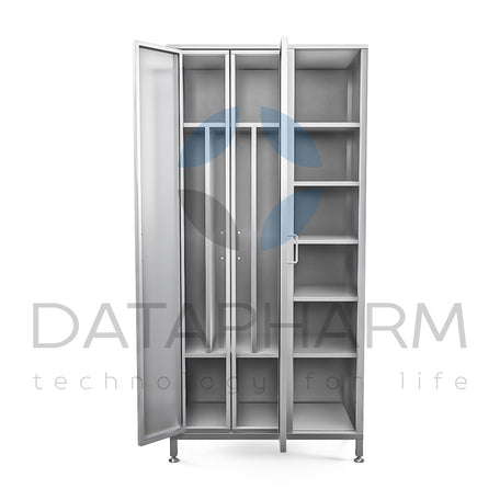 Three-Section Stainless Steel Cabinet