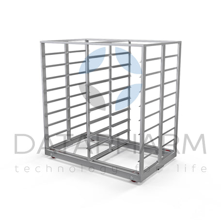 Двосекційний візок для стерилізації ампул 