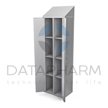 Шафа двосекційна з полицями