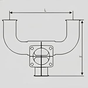 Stainless Steel Hygienic Rade U Type Manual Diaphragm Valve