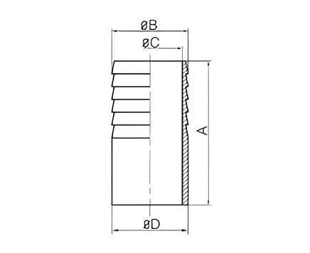 Stainless Steel food grade welded hose barb